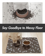 MontVoo pet feeding mat easy to wipe clean after meals