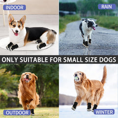 MOOB dog shoes paw-embroidery adds cute durable detail on the bootie.