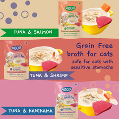 MOOCHIE kanikama pouch in creamy broth supports hydration and flavor.