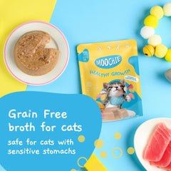 MOOCHIE salmon oil packaging closeup highlights skin and coat support