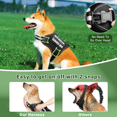 MOOGROU service dog leash with soft padded handles for comfortable walks
