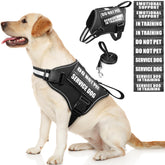 MOOGROU service dog vest front view shows sturdy daily-wear construction