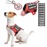 MOOGROU service dog vest packaging highlights complete set for quick training setup.