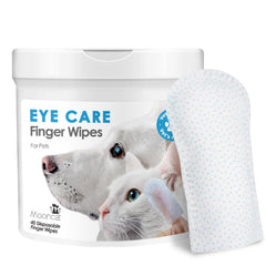 Mooncat eye wipes with finger cot precision for gentle eye-area cleaning.