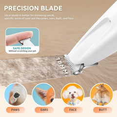 MOONEON dual-speed-motor enables efficient grooming for soft and thick fur.