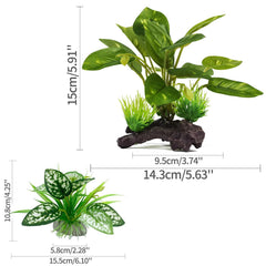 Moonorange artificial terrarium plants closeup highlights durable, non-toxic foliage for easy maintenance.