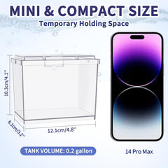 Moonorange mini betta tank stackable design saves space and display