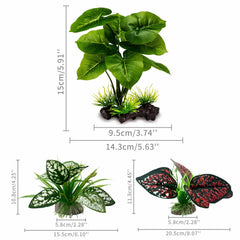 Moonorange reptile plant pedestal base offers stable hides and structure.