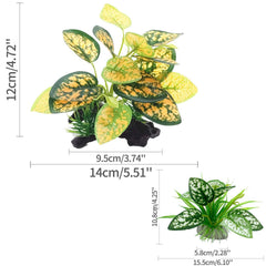 Moonorange terrarium plants with branches create climbing and concealment for reptiles