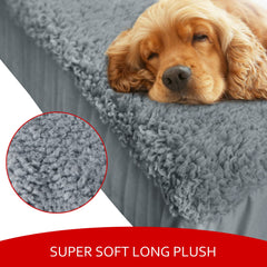 Moonsea dog bed cover 3-layer design for plush softness and protection.