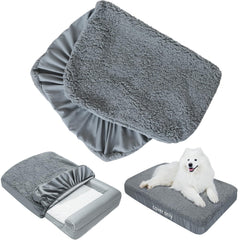 Moonsea dog bed cover with soft plush top offers cozy comfort for pets.