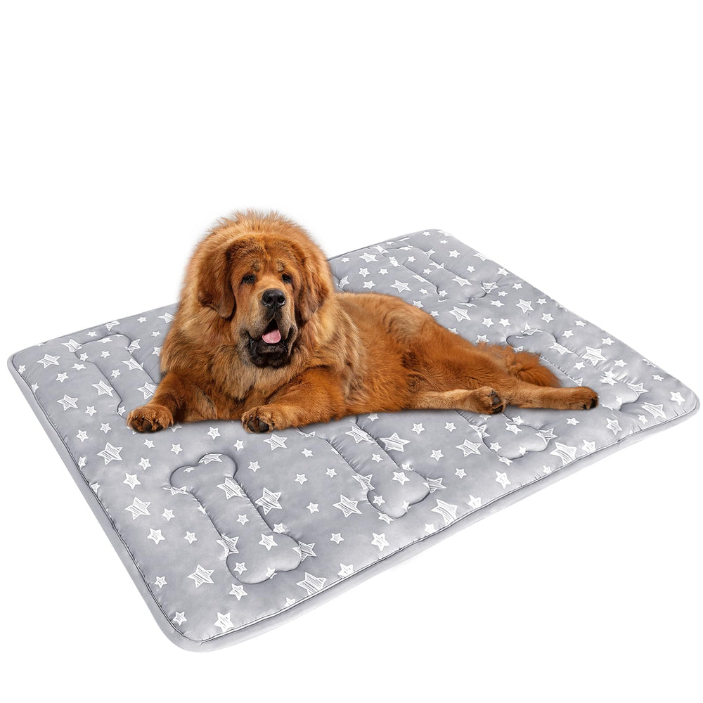 Moonsea dog crate mat 48x30 with plush surface for cozy, breathable naps.