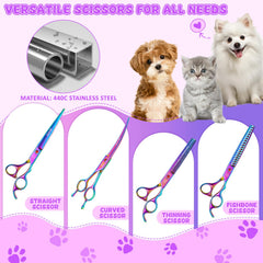 Moontay chunkers scissors for thinning dense coats with gentle snips