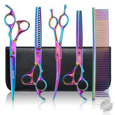 Moontay curved grooming scissors for precise head and ear trimming