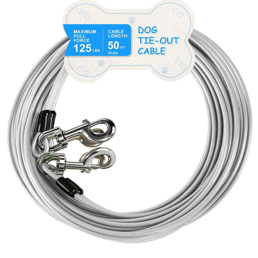 MooonGem cable-tiro con gancho giratorio de 15 pies para libertad segura al exterior.