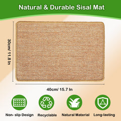Mooydee rabbit scratching pad side view highlights compact size for small spaces and nesting