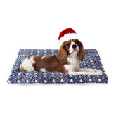 Mora Pets dog bed crate pad top view ultra-soft fleece for crate comfort.