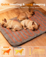 Mora Pets heated cat bed keeps cats warm with even heat distribution.