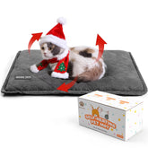 Mora Pets self-warming bed front view shows plush warmth for cats