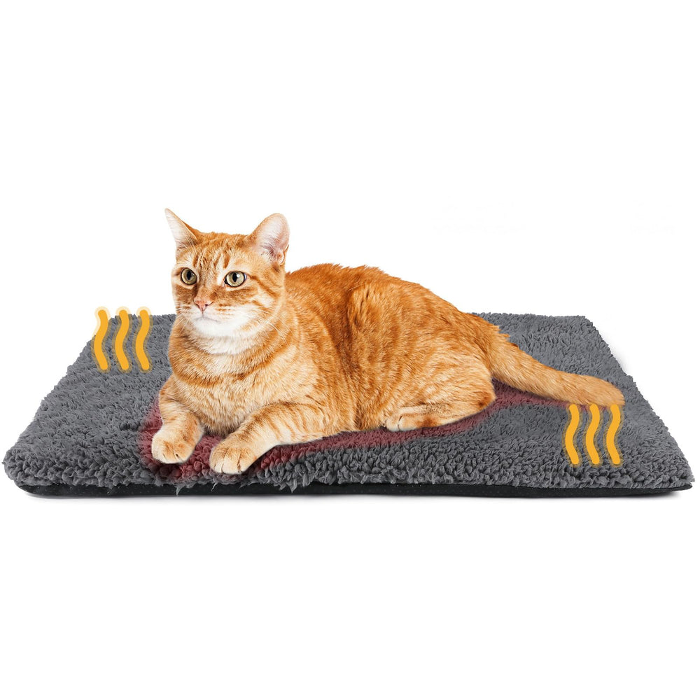 Mora Pets Self-Warming Bed front view highlights extra warmth for cozy indoor naps.