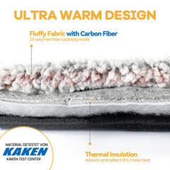 mora-pets self-warming bed non-slip bottom demonstrates stable placement