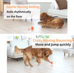morhandisn interactive dog ball side action demonstrates motion capability for medium to large dogs.