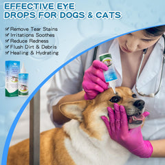 Morikey Eye Drops help remove tear stains with gentle care.