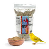 Morning Bird Canary Seed nutrition bowl shows a nutrient-rich seed for active birds