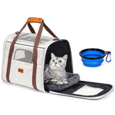 Morpilot soft-sided cat carrier spacious interior for easy movement during travel