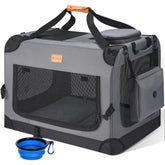 Morpilot portable collapsible dog crate setup shows quick assembly for travel