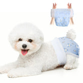Mosamart disposable dog diapers with 360 wrap for secure fit.