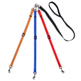 MoSANY 3-Way Dog Leash with three adjustable leads for coordinated multi-dog walks.
