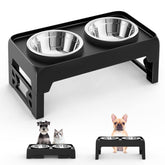 Moserein elevated dog bowl stand features reinforced legs for stable mealtime