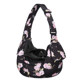 Portador MOSISO para perros y gatos con bolsillo delantero, ideal para paseos cómodos.