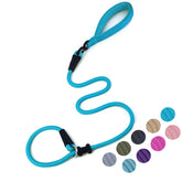 MoTaity slip lead with anti-tangle blue design for smoother walks