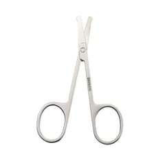 Motanar round-tip grooming scissors demonstrated for face and paw work.