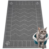 Motsamla Cat Litter Mat 35x24 front view shows wide coverage for easier cleanup