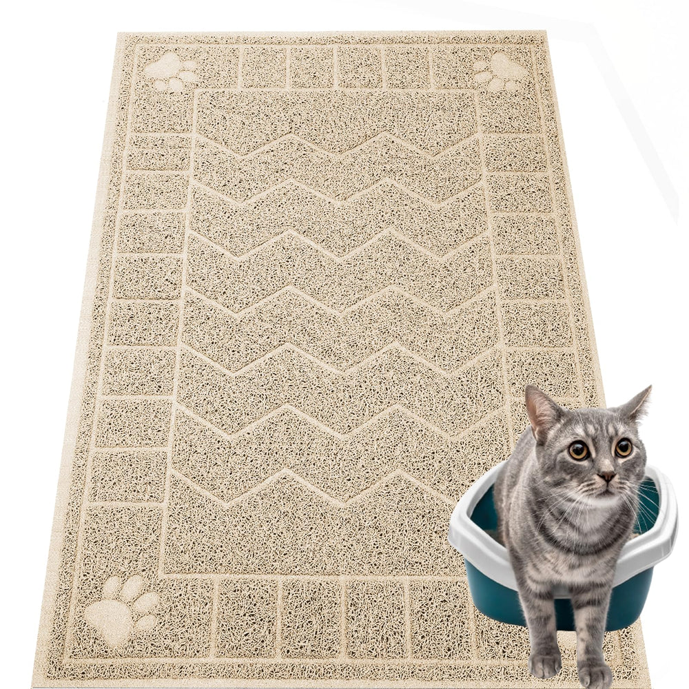 Motsamla cat litter mat large size traps litter and protects floors