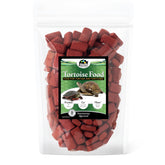 Mozaic Tortoise Pellets packaging highlights long-lasting, economical diet for tortoises.