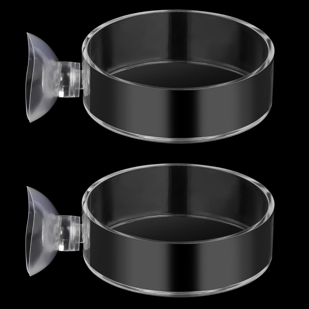 Mozeat Lens 60mm fish tank feeder dish clear view for easy food monitoring