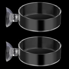 Mozeat Lens 60mm fish tank feeder dish clear view for easy food monitoring