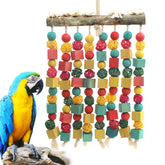 MQ Large Bird Toy wood blocks in bright colors for beak exercise and enrichment