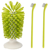 MQACPUPY turtle brush suction cup attached to tank for hands-free cleaning