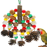 MQUPIN parrot toy with bright color blocks supports enrichment and beak conditioning