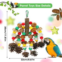 MQUPIN parrot toy multi-layer climbing blocks encourage physical activity and exploration