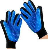 Mr. Peanut's grooming glove close-up with 259 silicone pins for deshedding and gentle massage.