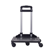 Mr. Peanut's Spinner Wheelbase cart shown in overhead-bin view for space-saving travel.