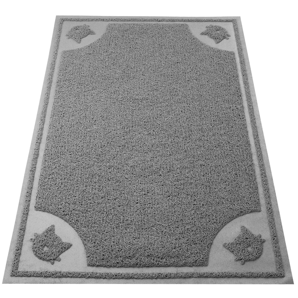 Mr. Pen large cat litter mat front view reduces litter tracking around the box.