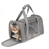 Mr. Pen pet carrier side view shows breathable mesh for airflow and comfort.
