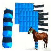 MR.ICE Horse Ice Boots front view with cooling relief after training.